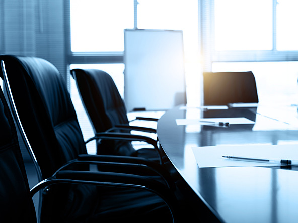 boardroom table and chairs